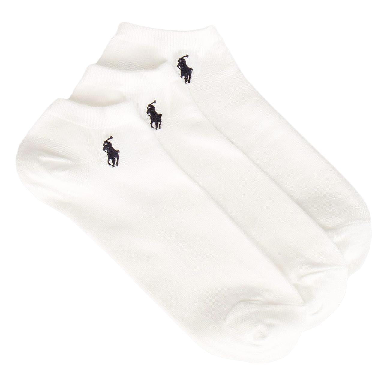 3Pack Calzini Corti Ghost Ped 449655213 002 WHITE POLO RALPH LAUREN 
