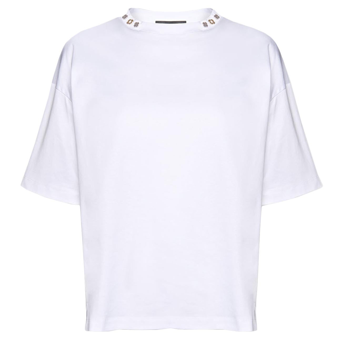 T-shirt Con Applicazioni Monogram G065Z000583N 001 BIANCO OTTICO ELENA MIRO' 
