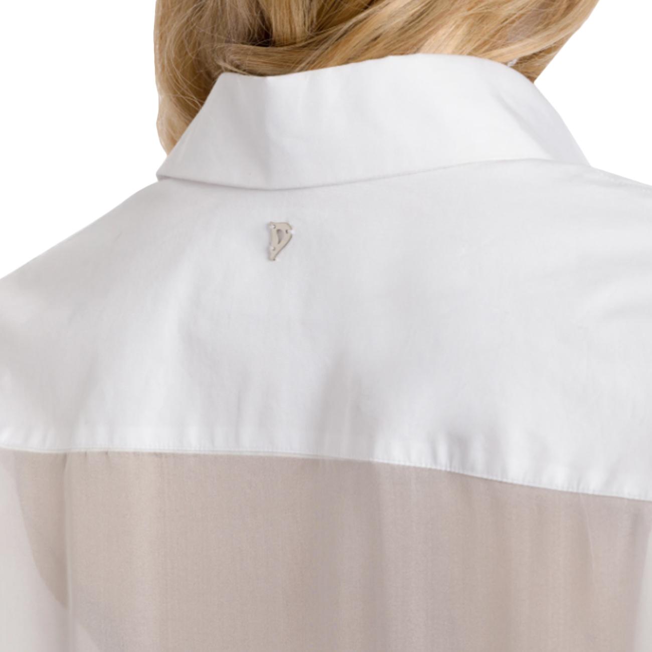 Camicia Over In Gabardina Tinto Filo DC492 CF0200 XXX 000 BIANCO DONDUP 