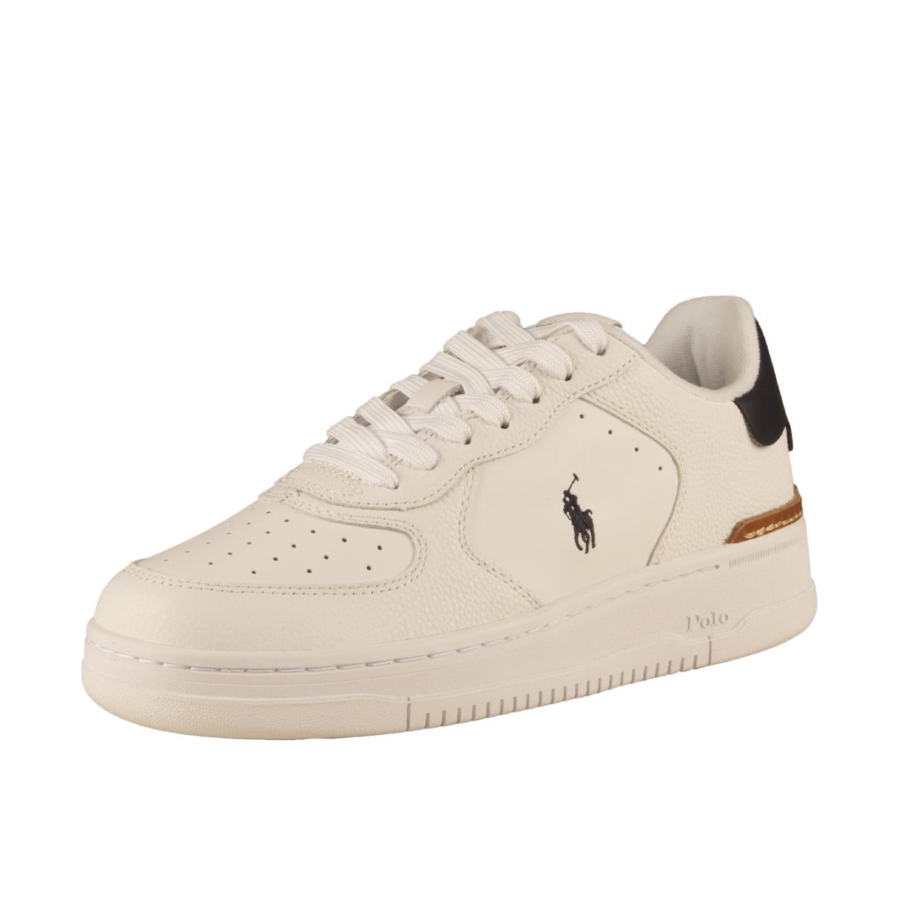 Scarpe Masters Court Uomo Bianco Navy 809891791 004 WHITE/NAVY PP POLO RALPH LAUREN 
