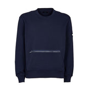 Felpa Con Zip Tasca Marsupio Uomo Navy NJMB5441430UCZ U807NAVY FAY 