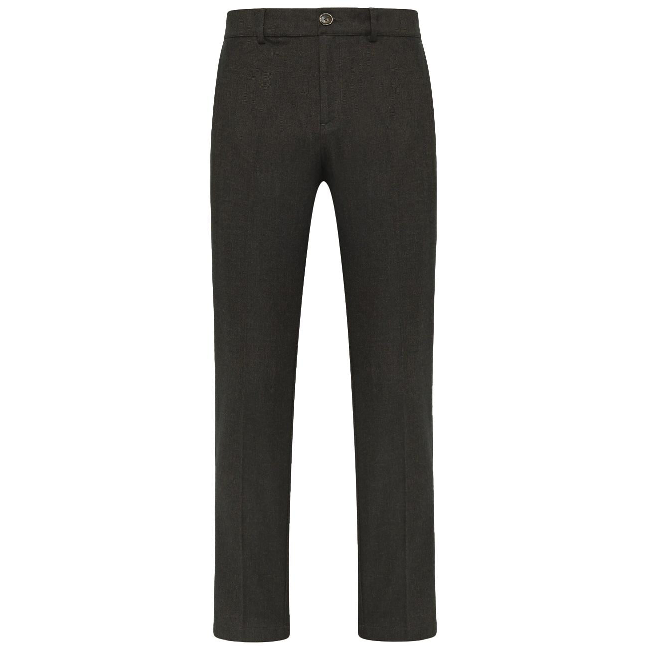 Pantalone Solferino Slim Fit Con Elastico In Cintura SOLFERINO 1606 144 MORO CRUNA 