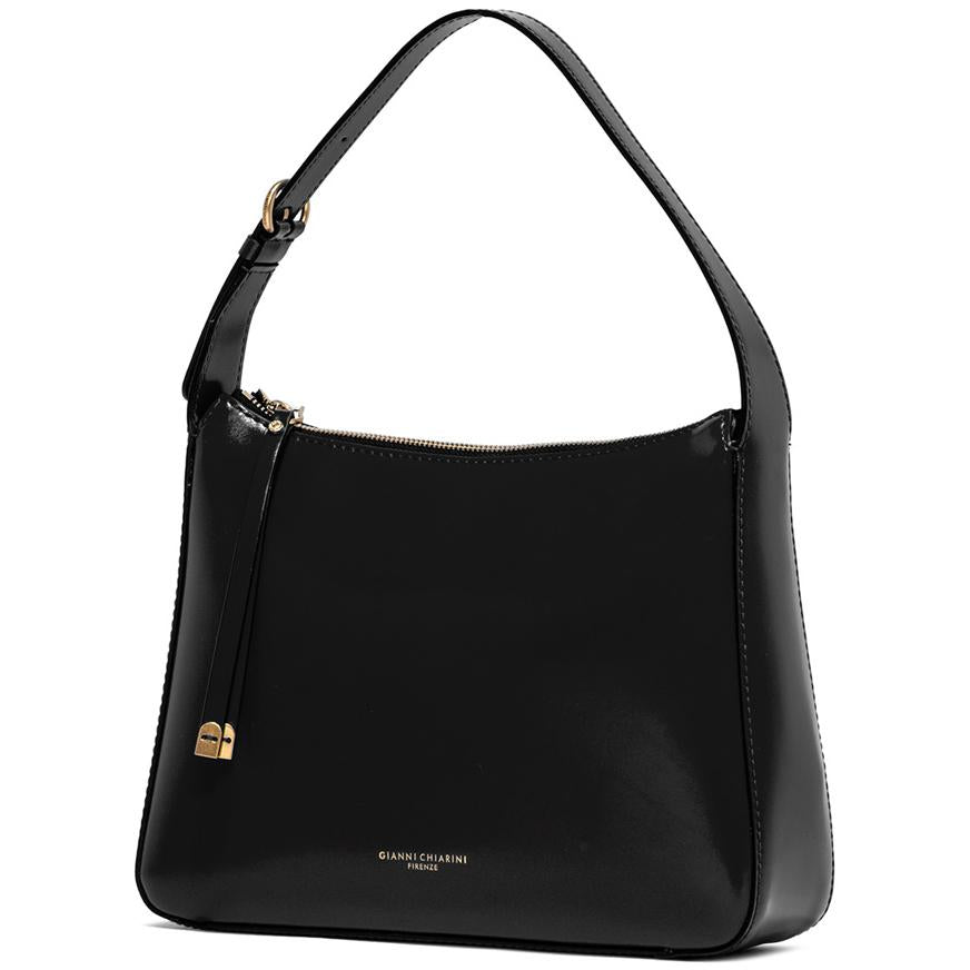 Borsa Siria A Spalla Pelle Liscia Donna Nero BS9461/22AICLUX 001 NERO GIANNI CHIARINI 