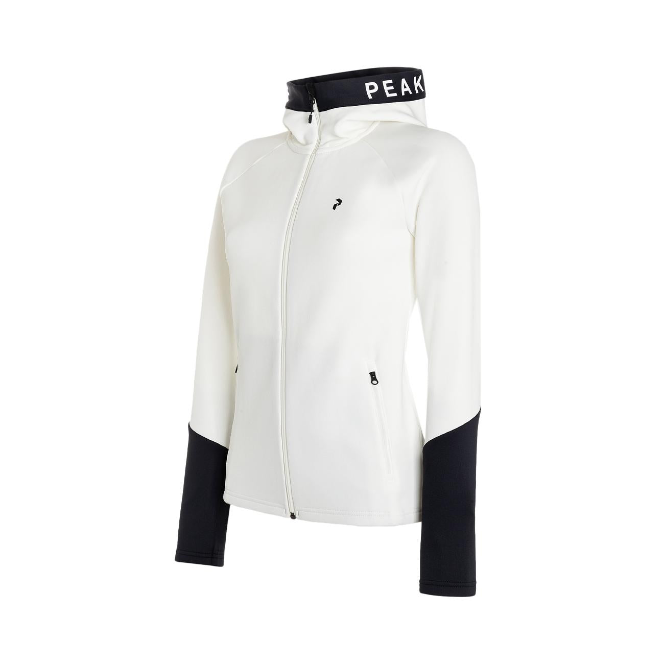 Felpa Rider Con Zip Donna Off White Black G77873 140 OFFWHITE/BLACK/OFFWHITE PEAK PERFORMANCE 