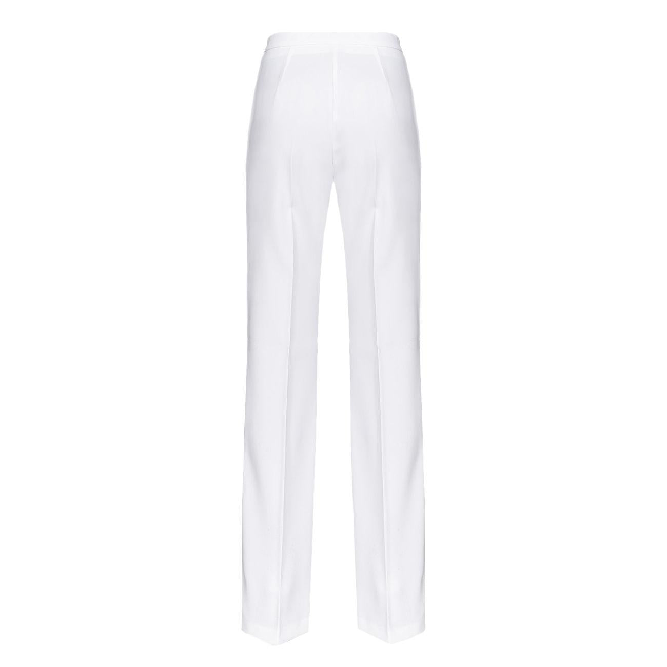 PANTALONE D. HULKA CREPE STRETCH PINKO 100054/7624 Z15/WHITE/BIANCO NEMBO PINKO 