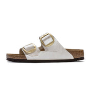 Ciabatta Arizona Big Buckle Birko-Flor 1020021 GRACEFUL PEARL WHITE BIRKENSTOCK 