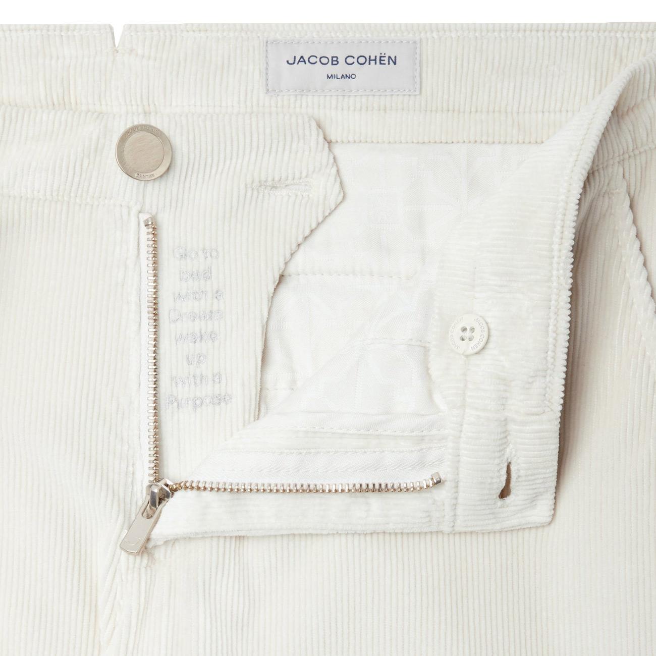 Pantalone Chino Bobby In Velluto A Coste JUMP0001001S3653TR A81 OFF WHITE JACOB COHEN 