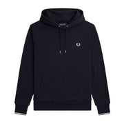 Felpa Tipped Hooded Uomo Navy M2643 248 NAVY FRED PERRY 