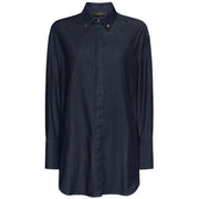 Camicia In Chambray 5410P000265N 034 BLU ELENA MIRO' 