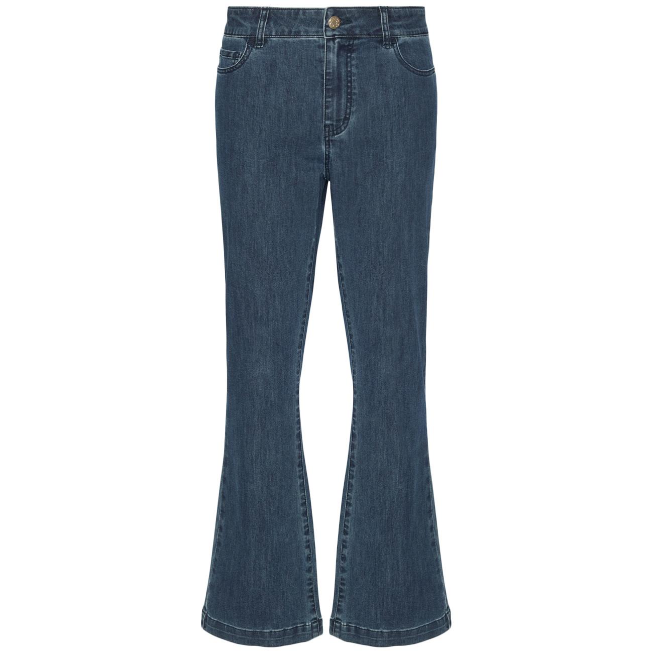 Jeans 5 Tasche Kick Flare, "Florence" P526P000408N 034 BLU SCURO ELENA MIRO' 