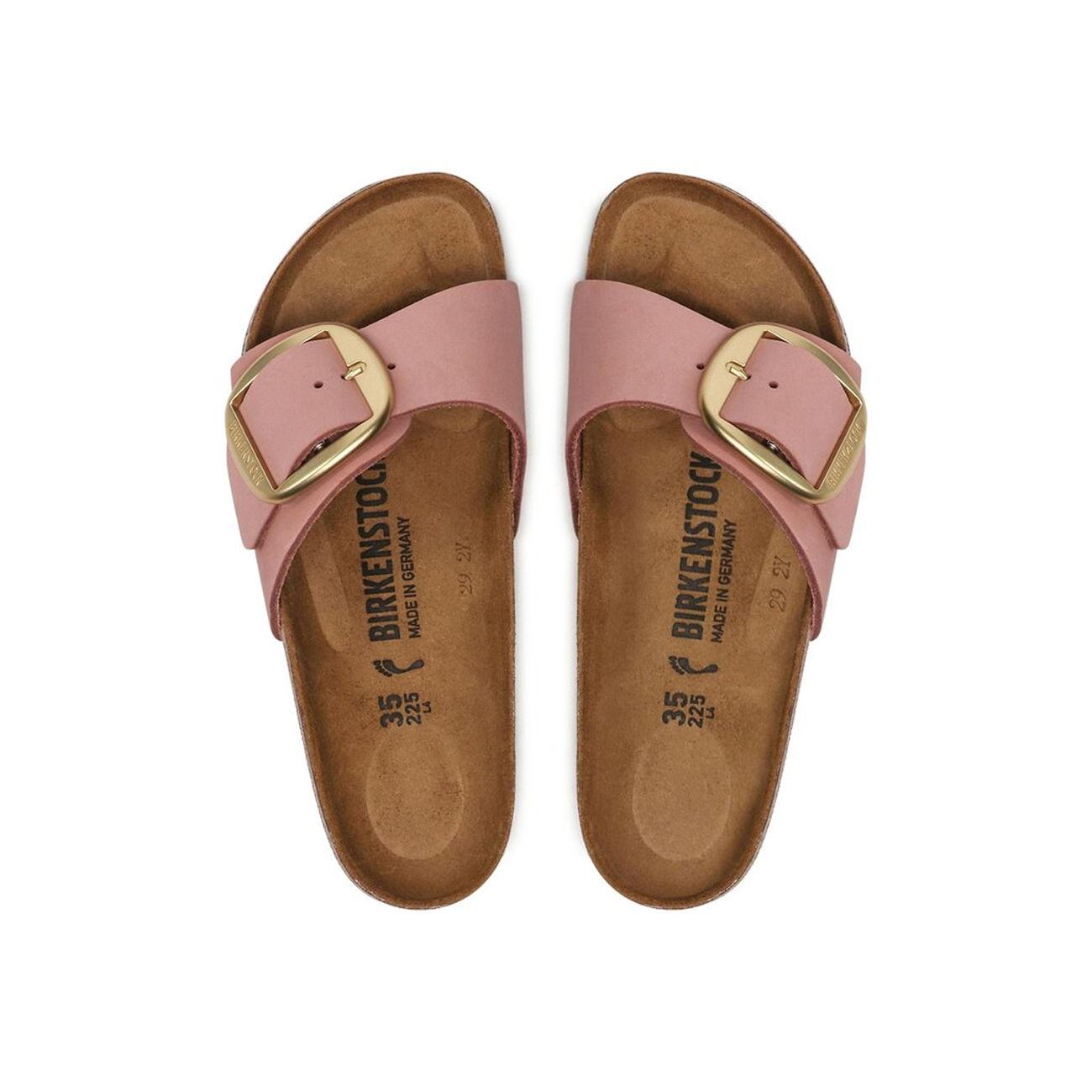 MADRID BIGBUCKLE NUBUCK LEATHER CALZ. S BIRKENSTOCK 1024039 OLD ROSE BIRKENSTOCK 