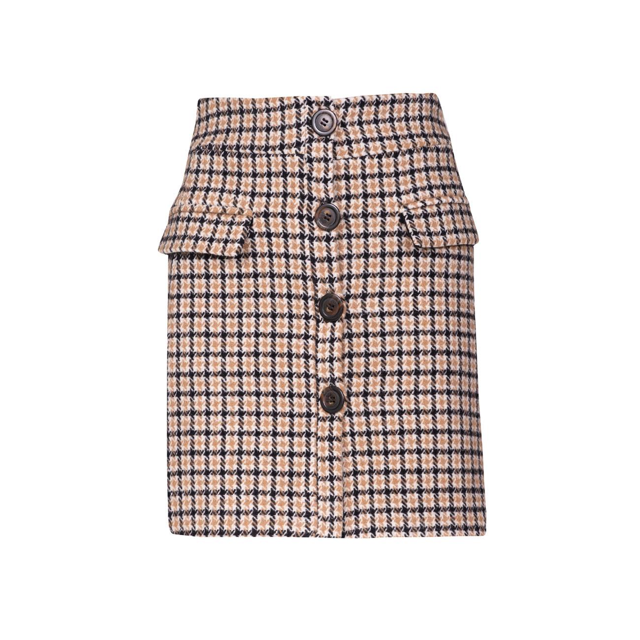 Gonna Turati Donna Check Avana Nero MVPI3GO077 1778/CHECK AVANA/NERO MVP WARDROBE 