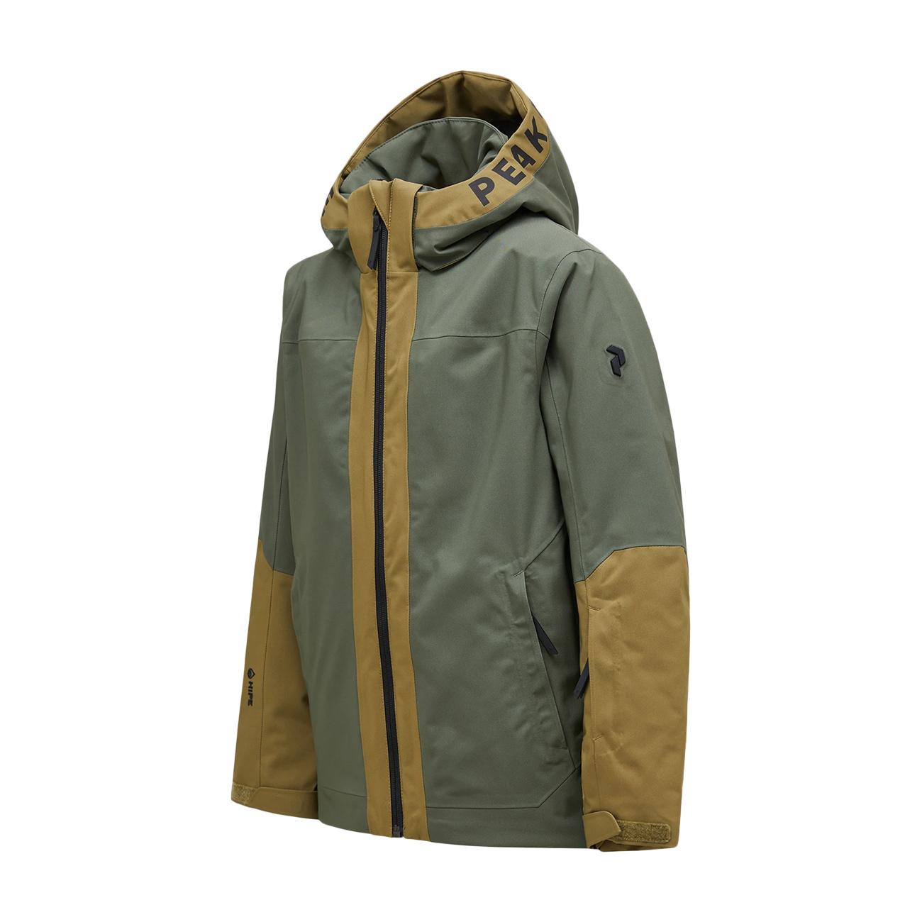 Giacca Rider Ski Bimba Pine Needle Snap Green G78025 150 PINE NEEDLE/SNAP GREEN PEAK PERFORMANCE 
