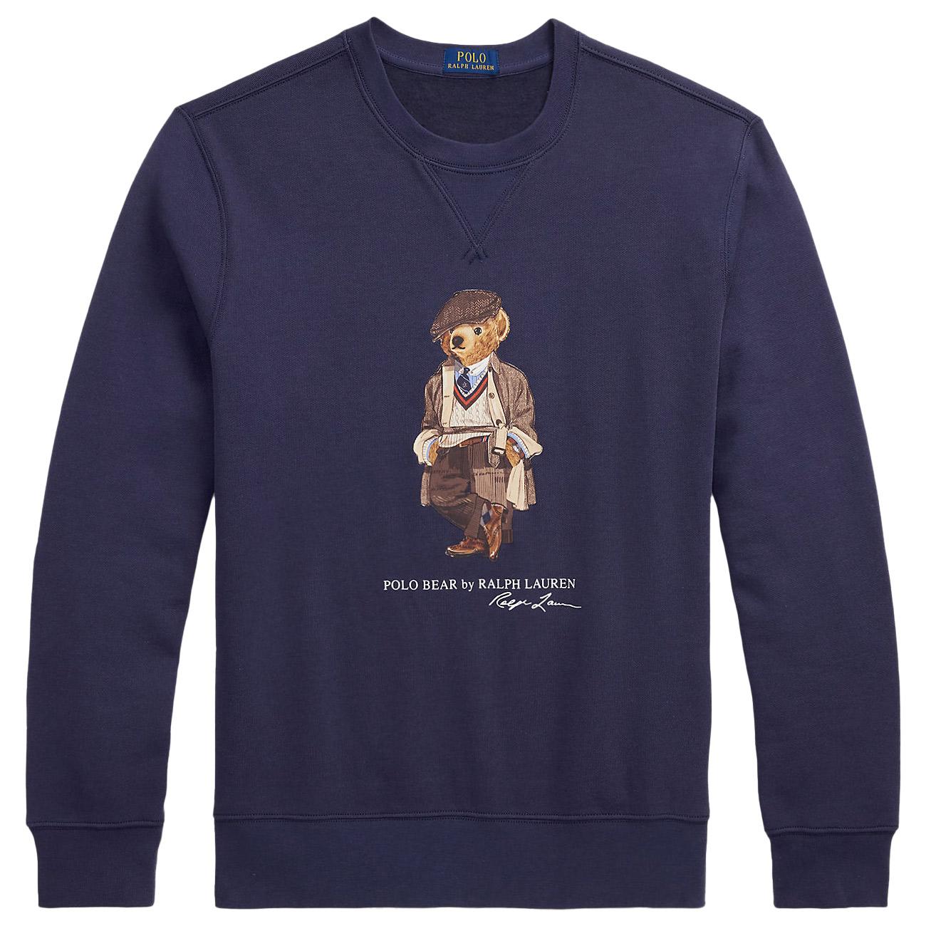 Felpa In Pile Con Orso Polo 710980305 001 FADED BLUE HRTG BEAR POLO RALPH LAUREN 