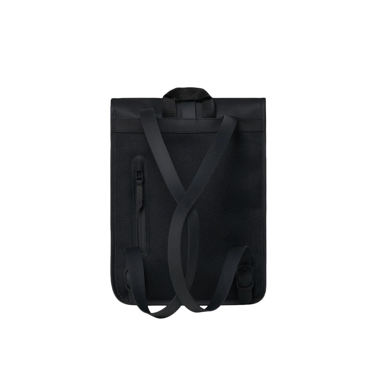 Zaino Rolltop Mini Unisex Nero RA13610 BLACK RAINS 