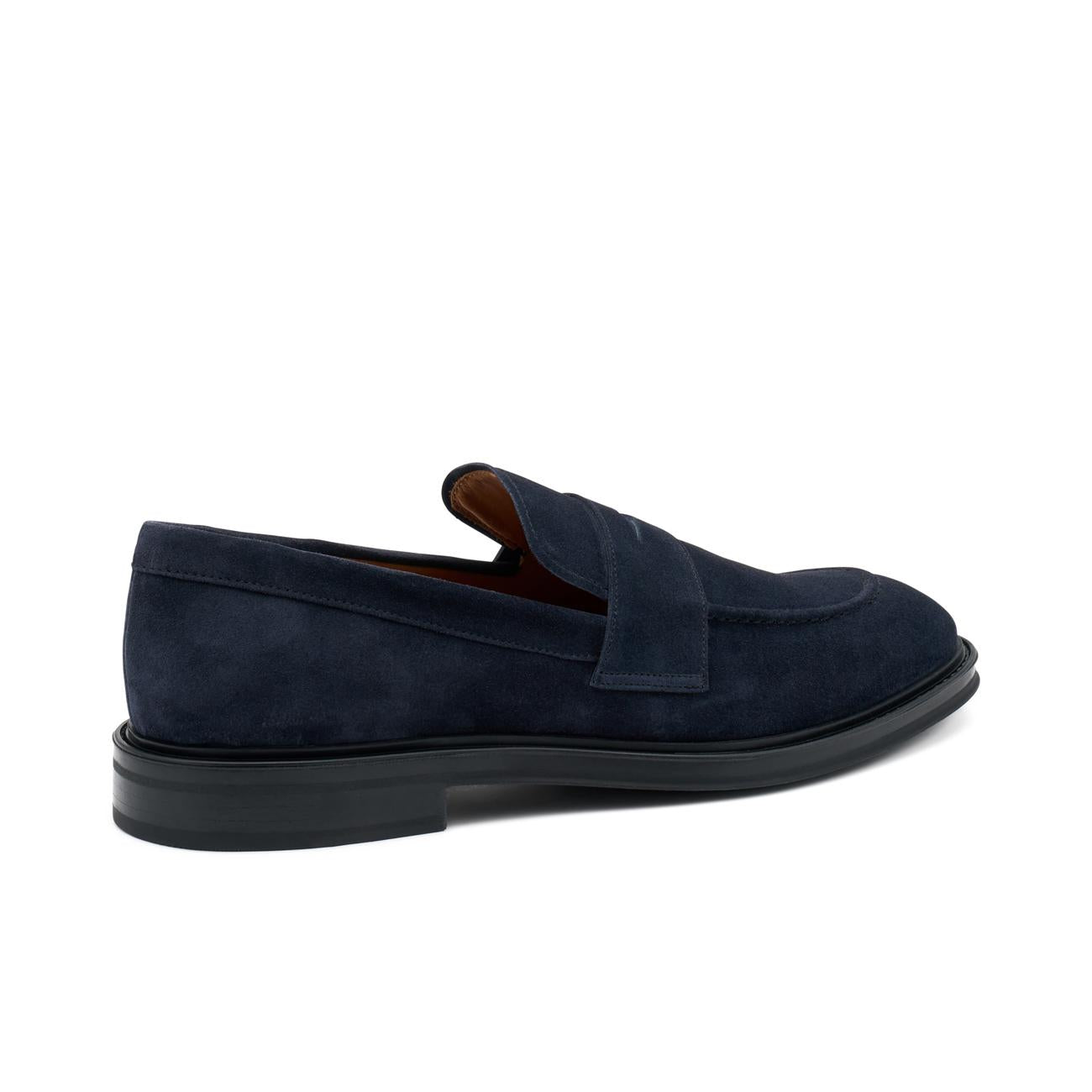 Mocassini Softy In Camoscio Uomo Blu 71C1 BLU FRAU 