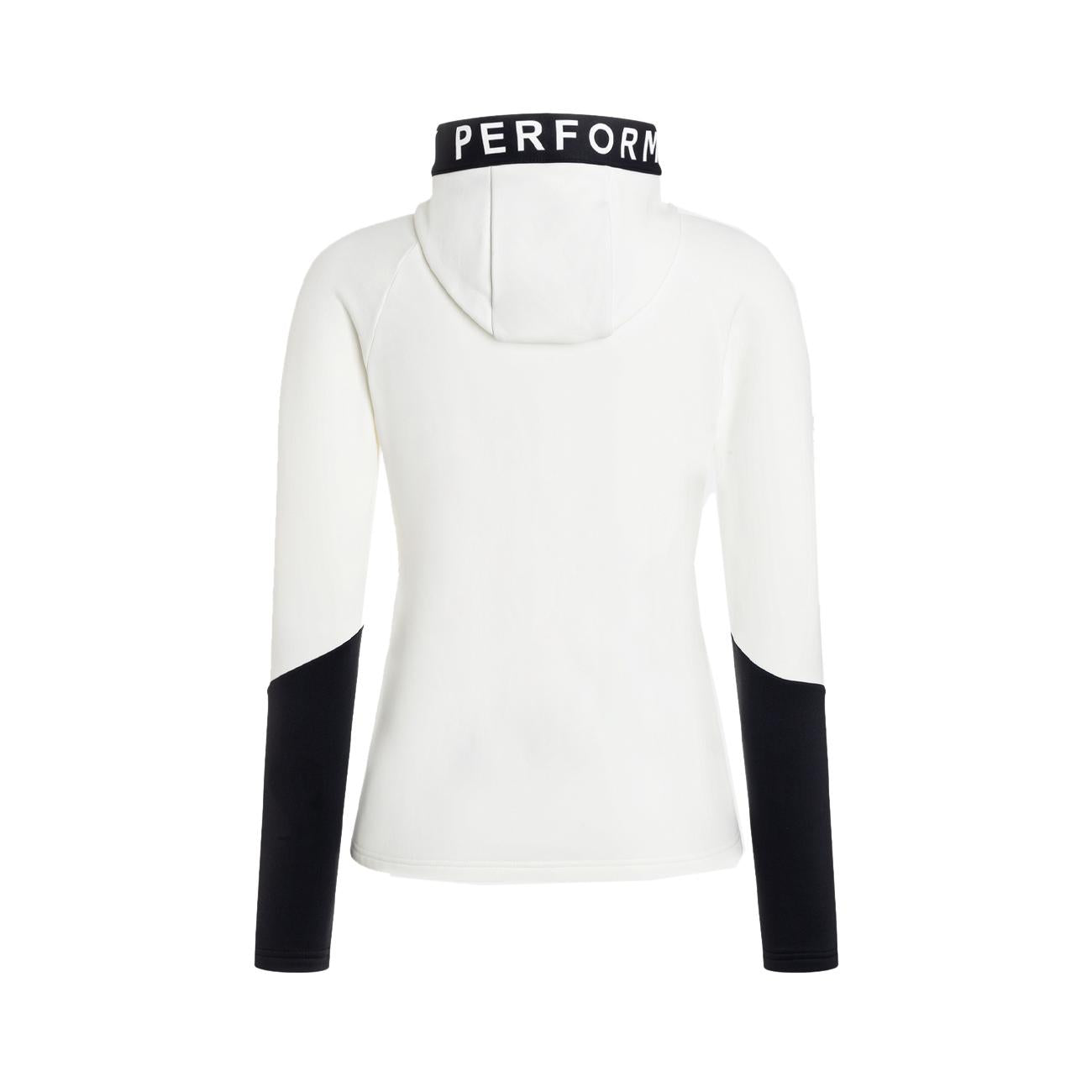Felpa Rider Con Zip Donna Off White Black G77873 140 OFFWHITE/BLACK/OFFWHITE PEAK PERFORMANCE 