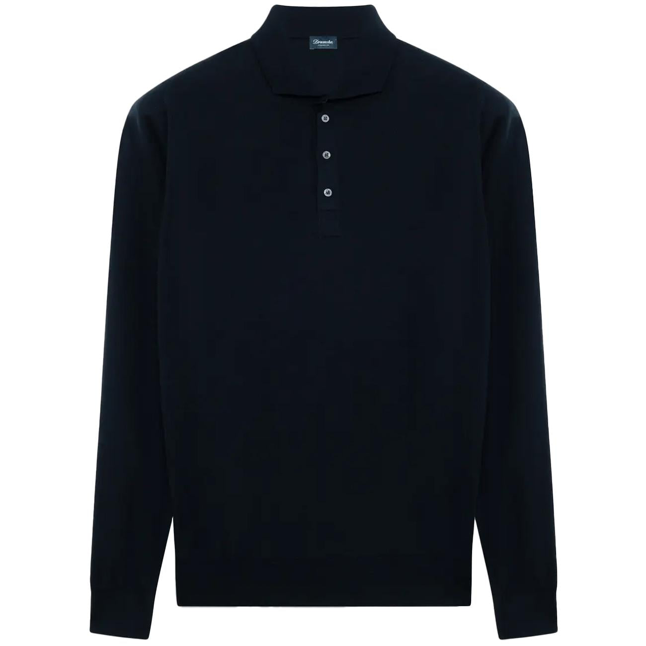Polo In Lana Merino D0D145 790 NAVY DRUMOHR 