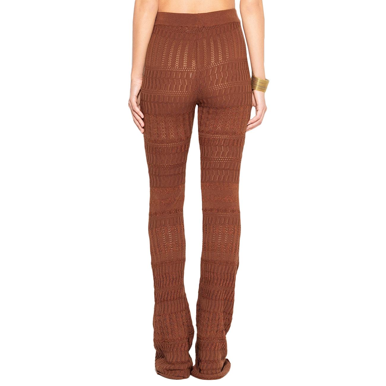 Pantalone A Gamba Dritta Tinta Unita PTKD13211 MORO AKEP 