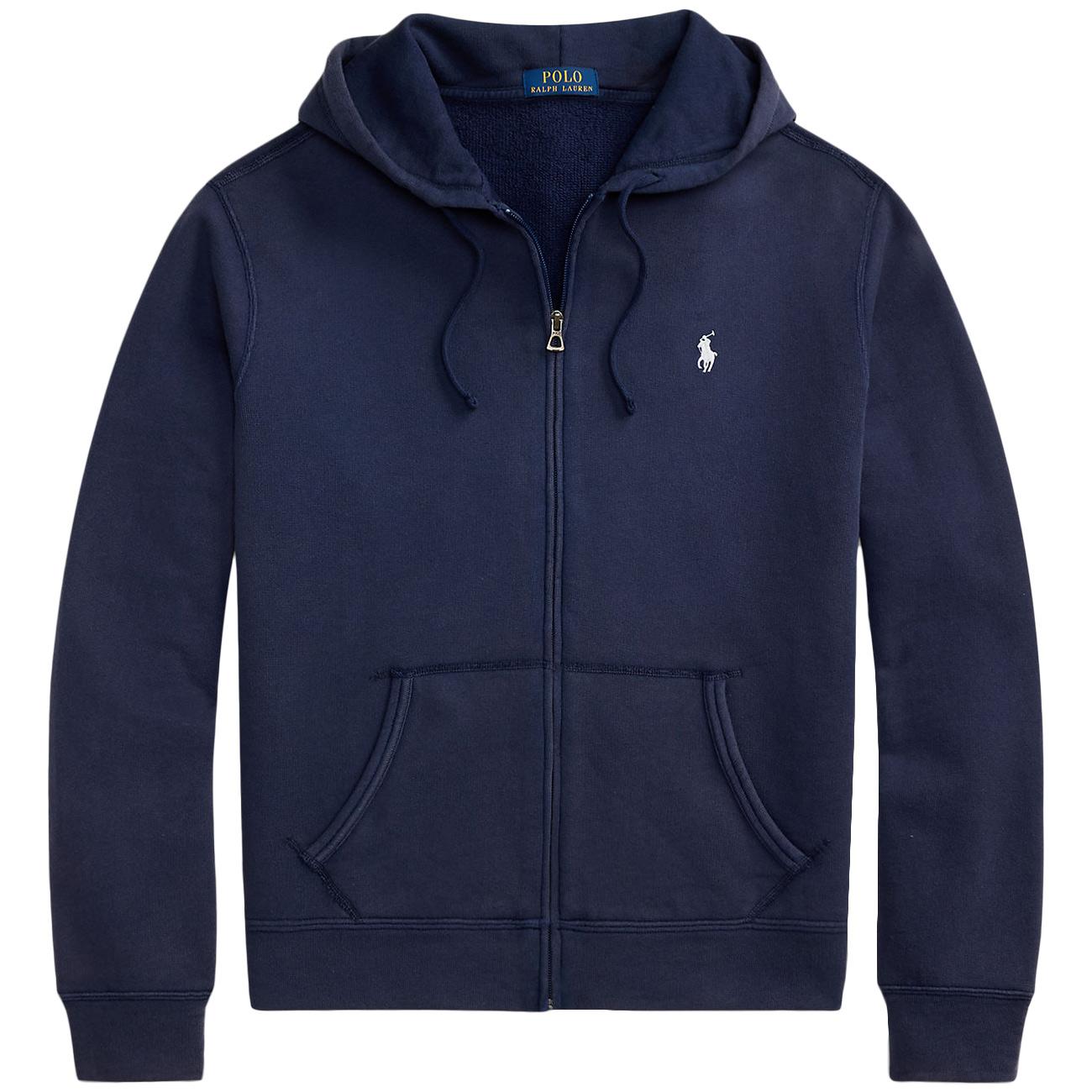 Felpa Con Cappuccio e Zip 710A12480 001 NEWPORT NAVY POLO RALPH LAUREN 