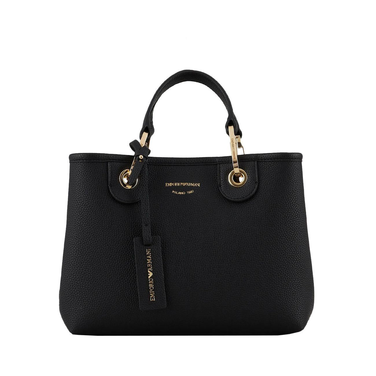 BORSA D. SHOPPER PICCOLA (M) PELLE MY EA Y3D166YFO5B 85218 NERO/ARGENTO EMPORIO ARMANI ACCESSORI 