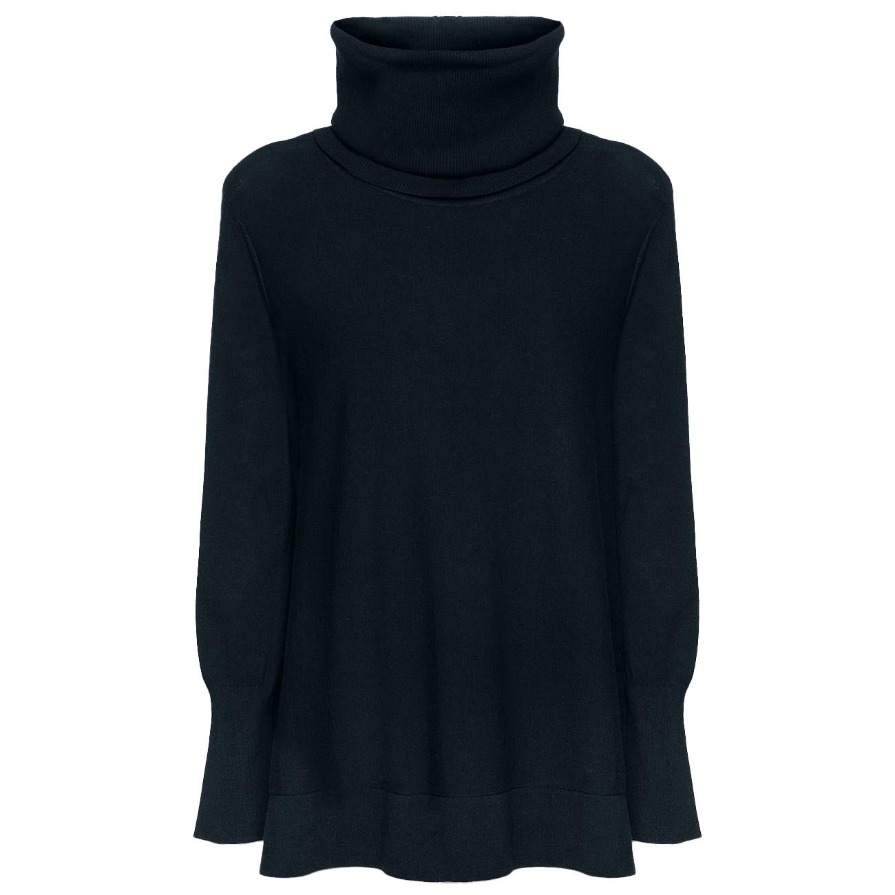 Maglia Ampia Con Collo Staccabile M513Z000653N 034 DARK BLUE ELENA MIRO' 