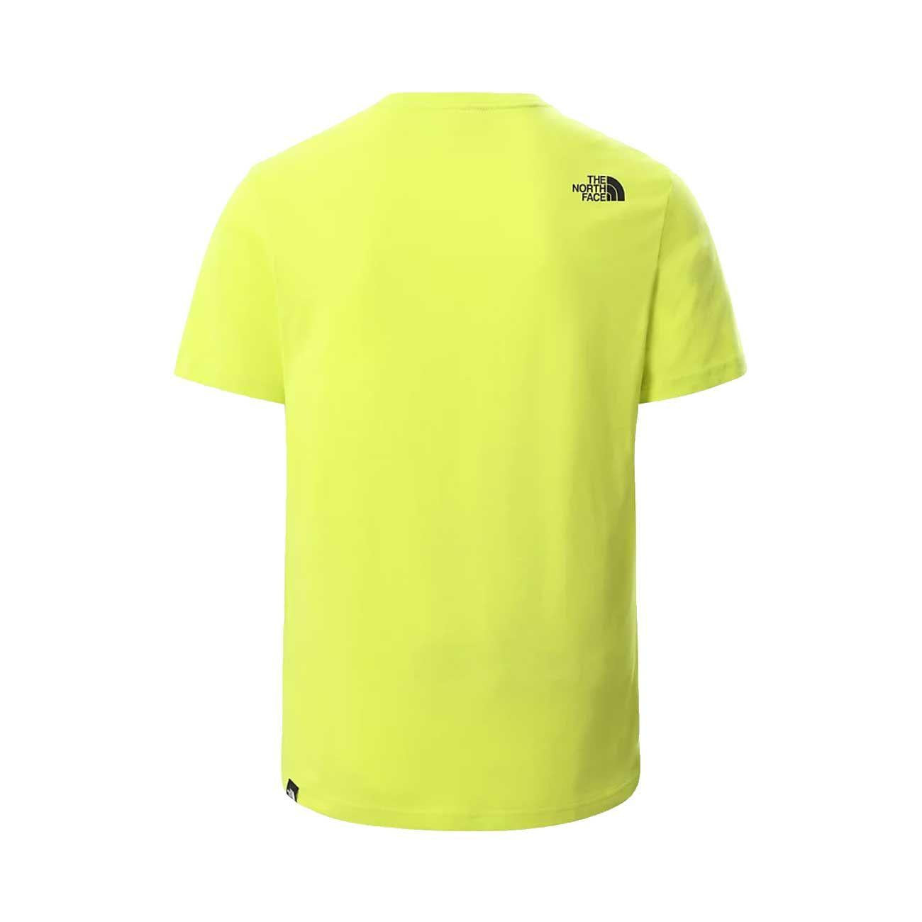 T-Shirt Fine Stampa Logo Uomo Sulphur Spring Green NF00CEQ5 JE31SULPHURSPRINGGREEN THE NORTH FACE 