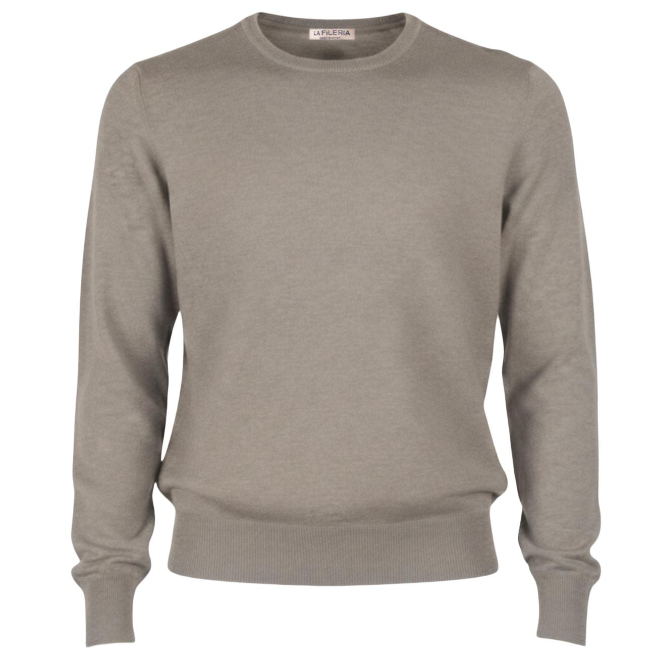 Maglia Girocollo 12890/57167 048 GRIGIO CHIARO LA FILERIA 