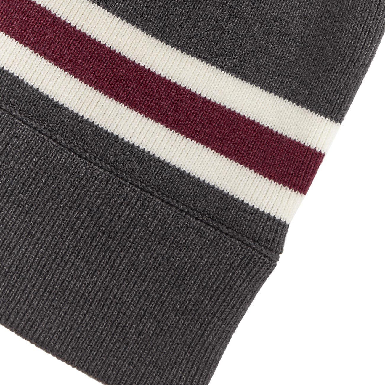 Berretto In Lana E Cotone Con Logo Uomo Gun Metal Grigio C9160 G85 GUNMETAL FRED PERRY 