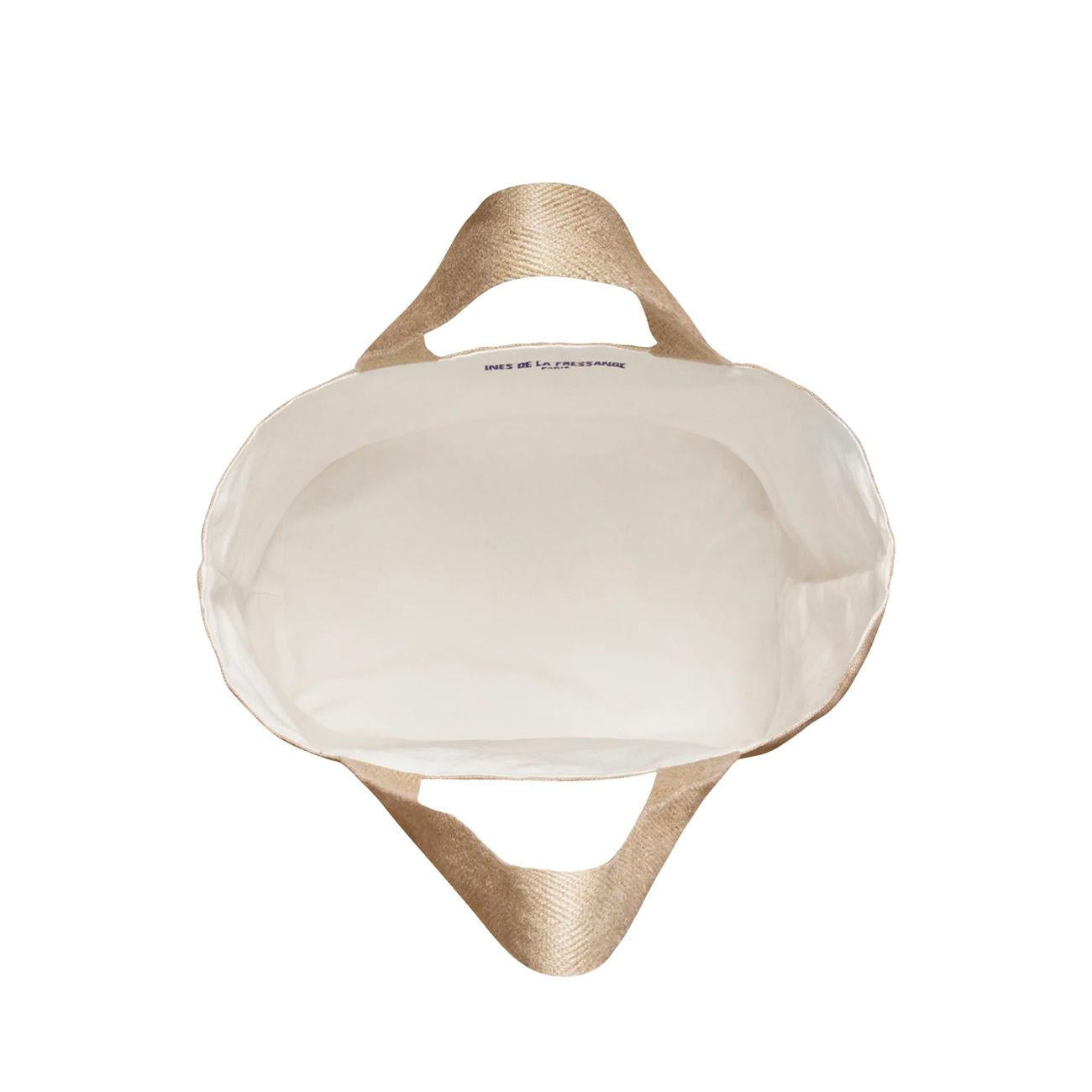 LILA TOTE BAG INES DE LA FRESSANGE 6AC015CO160 P110 ECRU INES DE LA FRESSANGE 