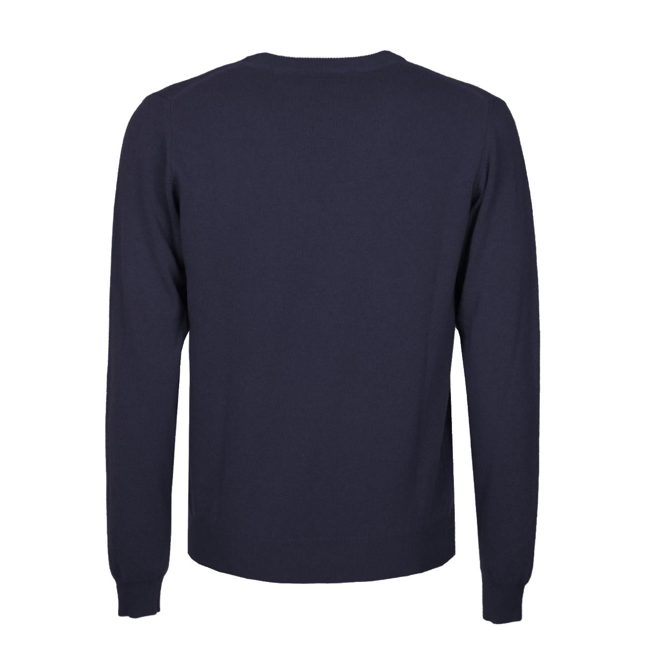 Pullover Girocollo Unisex Bleu Navy Melange 90617 407 BLEU NAVY MELANGE MASCHERONI Jeordie's 
