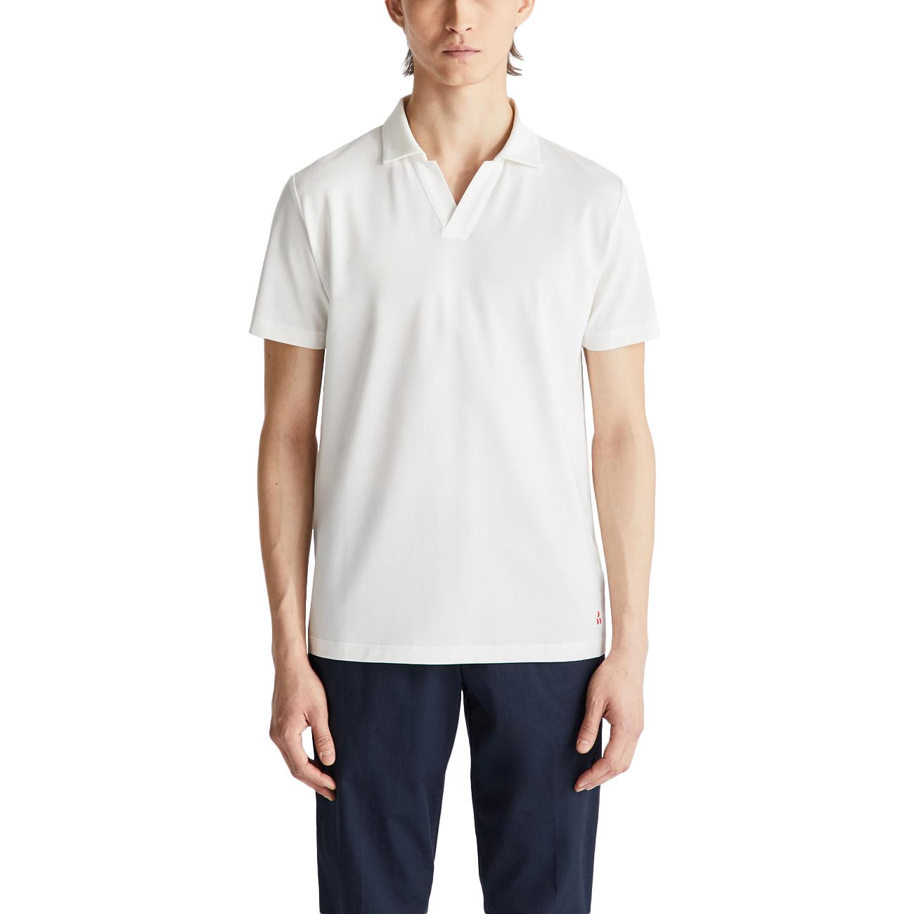 Polo New Helgo In Tricot Di Cotone PEU5847 99012182 730 BIANCO PEUTEREY 