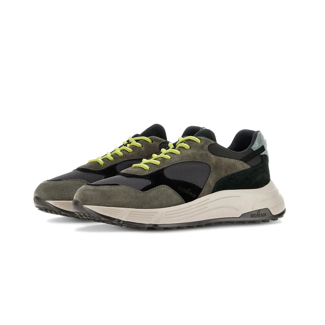 Sneakers Hyperlight Uomo Verde Grigio Nero HXM5630DM90MMH816Q VERDE GRIGIO NERO HOGAN 