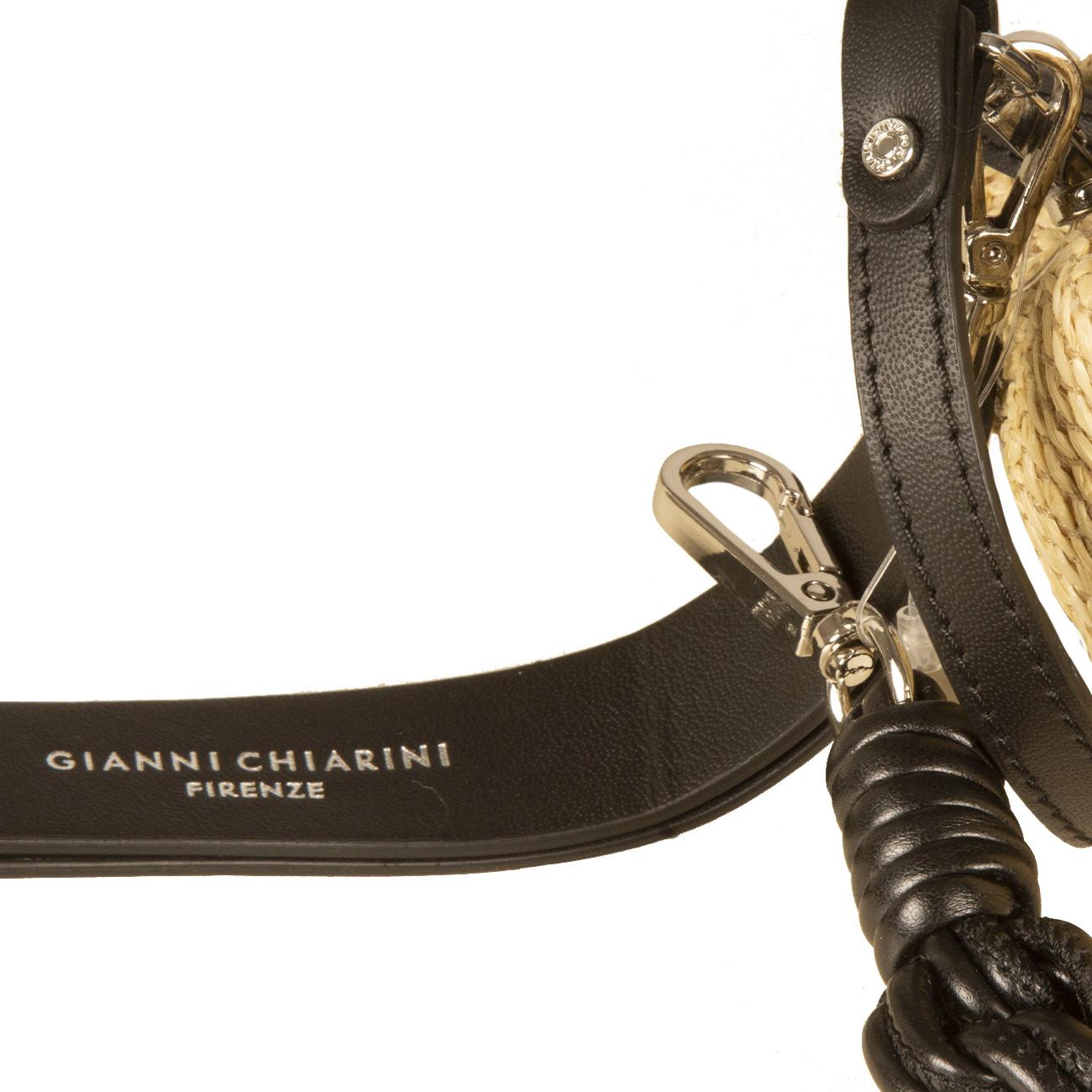 Clouch Colette Donna Corda Nero BS8404CLPGLRIG/PL 4218CORDA.NERO GIANNI CHIARINI 