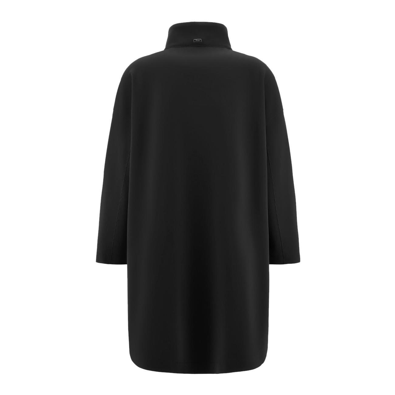 Caban Lungo Over Donna Nero GC000441D13455S 9300 NERO HERNO 