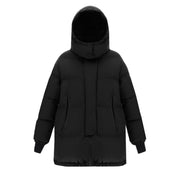 PIUMINO D. OVERSIZE LAMINAR GORE-TEX WINDSTOPPER C/CAPP. + C/COULISSE HERNO PI128DL11106 9300 NERO HERNO 