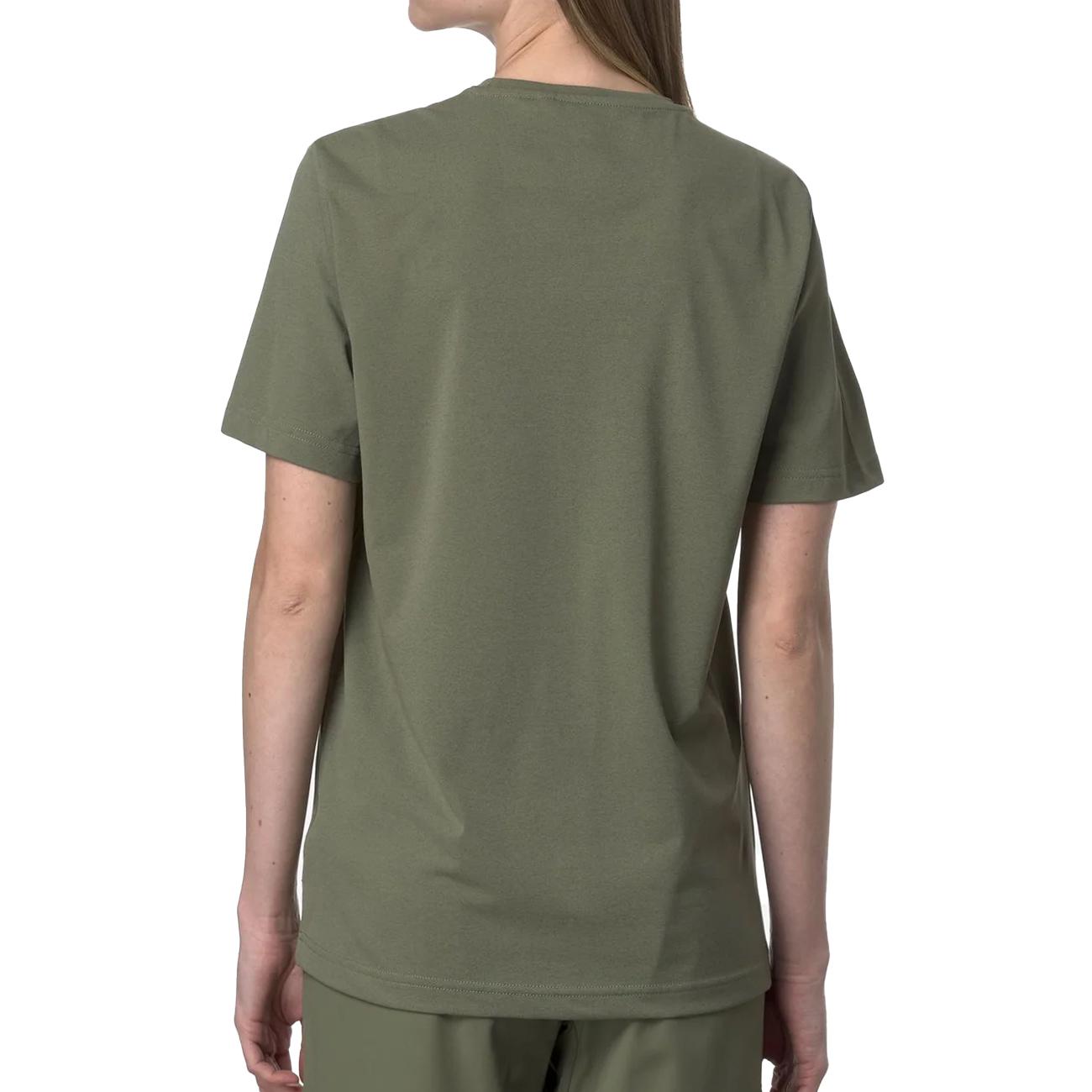 T-Shirt Da Viaggio Seril Travel K1141LW V15 GREEN LICHEN K-WAY 