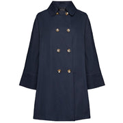Trench Doppiopetto In Gabardine F239P000182N 034 BLU ELENA MIRO' 