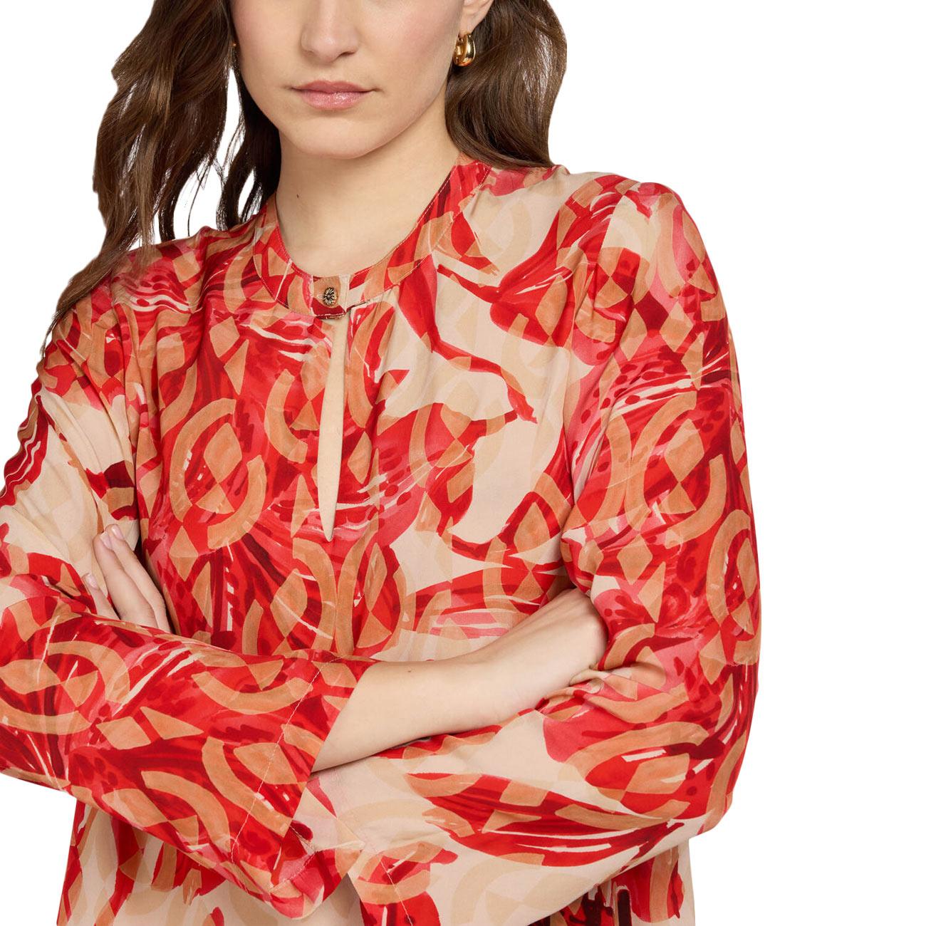 Blusa Lunga Stampata 2169P000215N 041 CORALLO ELENA MIRO' 