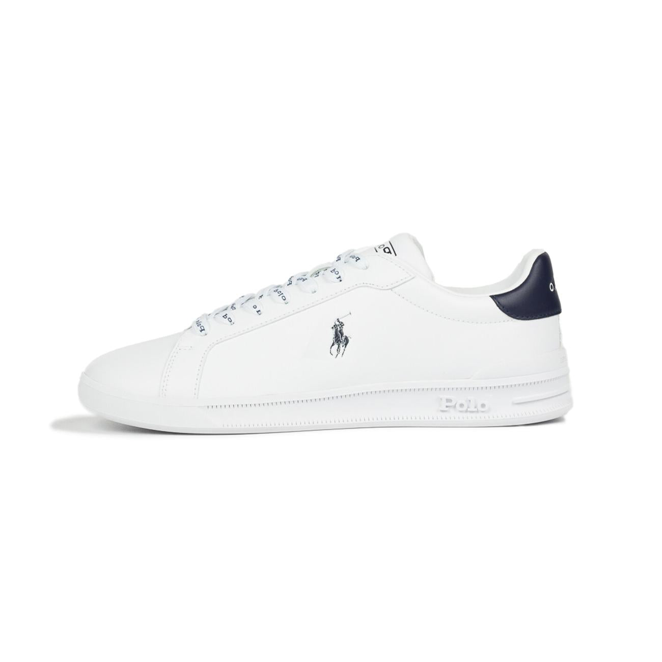Sneakers Heritage Court Ii Uomo Bianco Navy 809829824 003 WHITE/NEW PORT NAVY PP POLO RALPH LAUREN 