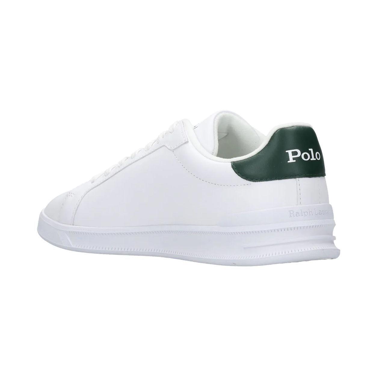 SNEAKER U. HRT CT II ATHLETIC SHOES POLO RALPH LAUREN 809829824 004 WHITE/COLLEGE GREEN PP POLO RALPH LAUREN 