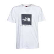 T-Shirt Redbox Con Manica Raglan Uomo Bianco Nero NF0A3BQO FN41BIANCO/NERO THE NORTH FACE 