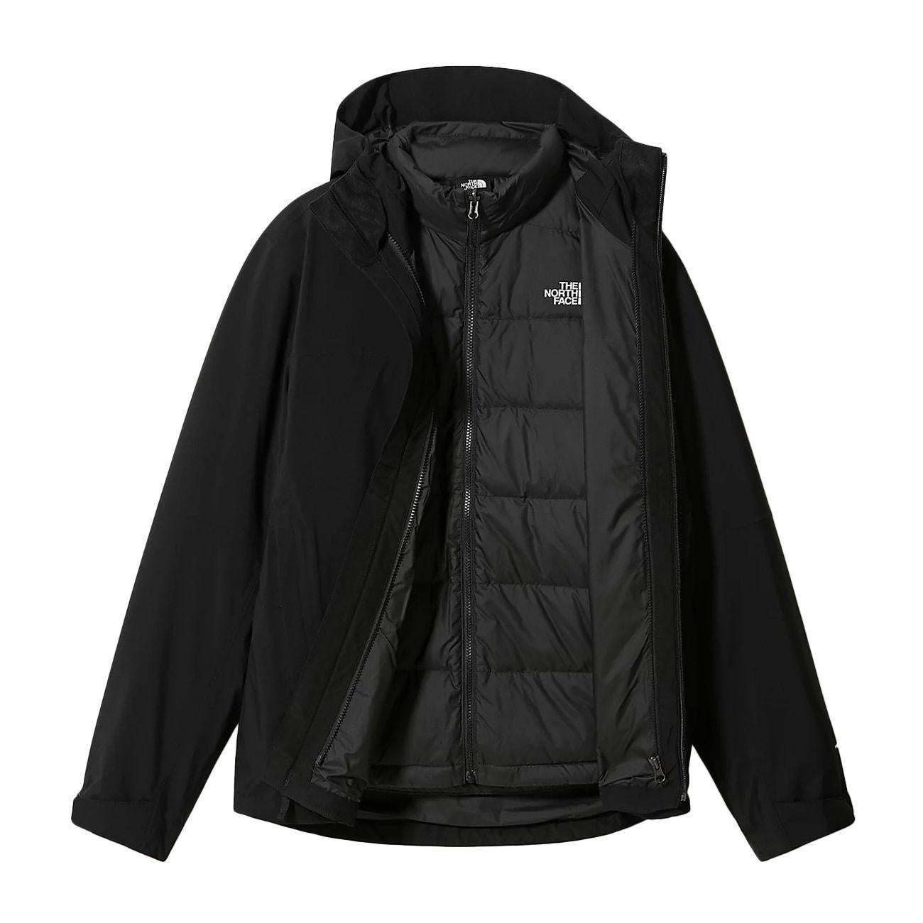 GIACCA U. MOUNTAIN LIGHT FUTURELIGHT TRICLIMATE THE NORTH FACE NF0A4R2I KX71 TNF BLACK/ TNF BLACK THE NORTH FACE 