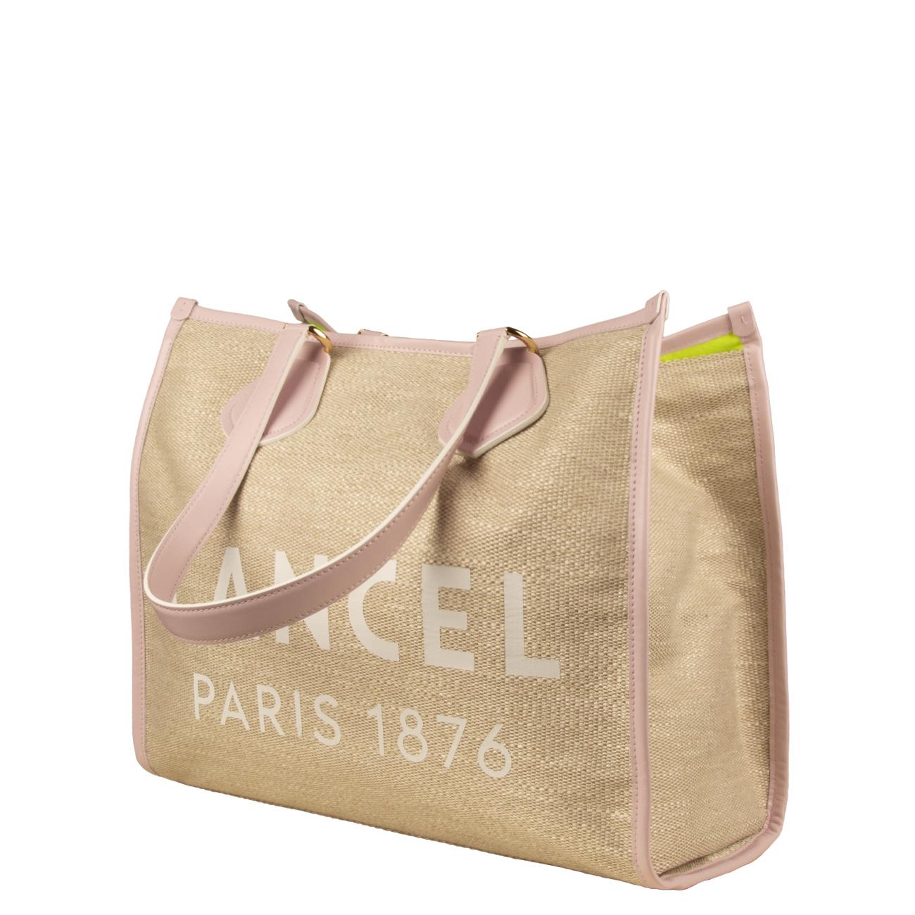 Borsa Cabas Ete Donna Natural Rose Dragee A107497JTU 7J NATURAL/ROSE DRAGEE LANCEL 