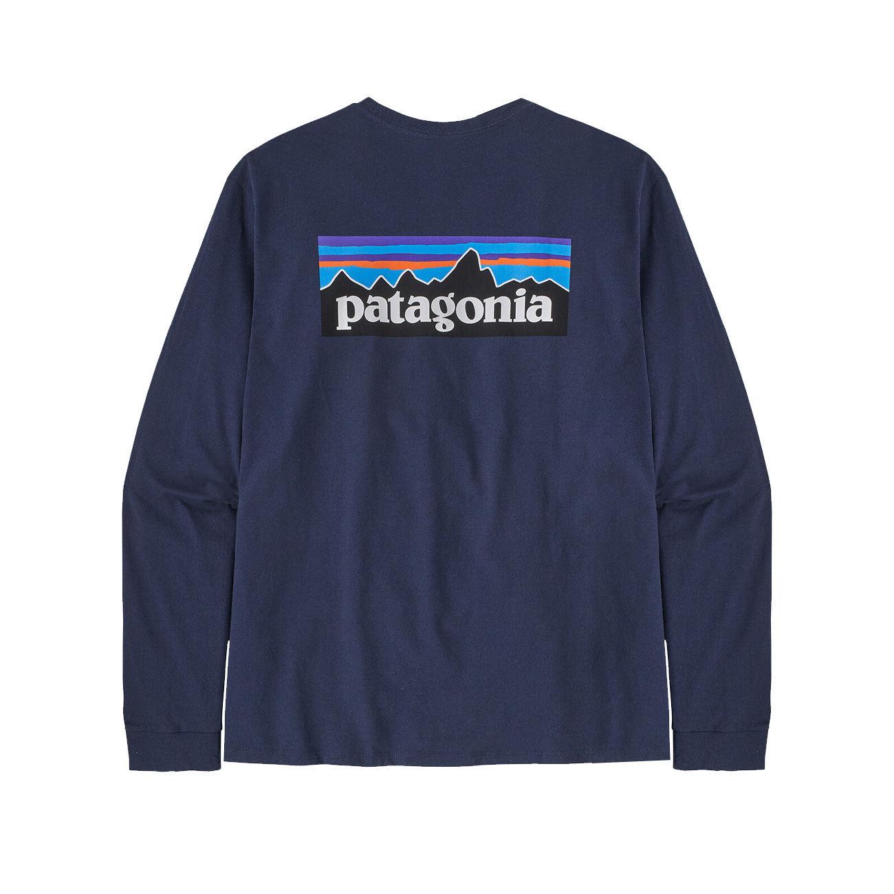 MAGLIA U. M`S L/S P/6 LOGO RESPONSABILI/TEE PATAGONIA 38518 CNY CLASSIC NAVY PATAGONIA 
