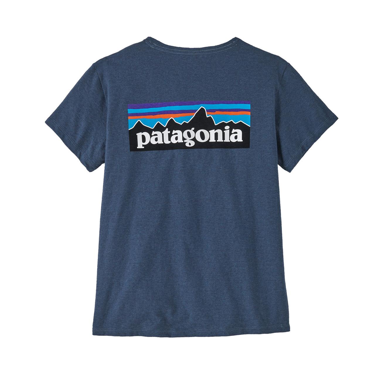 T-Shirt Logo Responsabili-Tee Donna Utility Blue 37567 UTB UTILITY BLUE PATAGONIA 