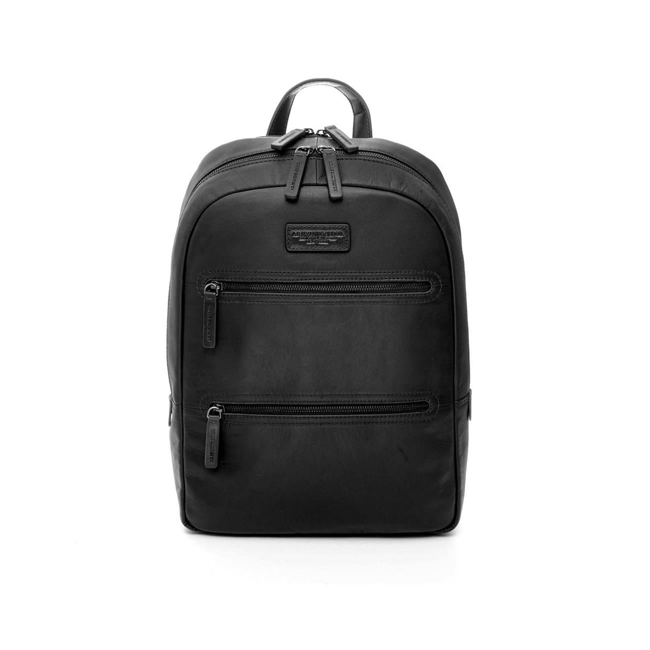 Zaino Round Large Tech Leather Unisex Nero 309182U 900 NERO A.G. SPALDING&BROS 