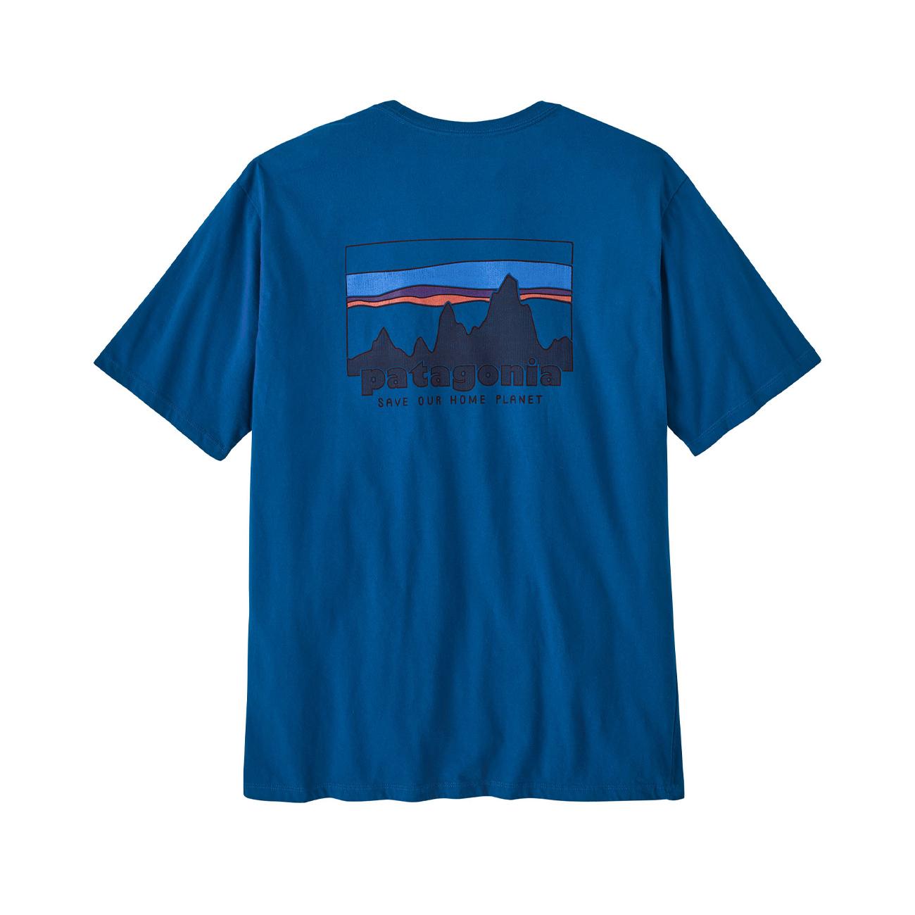 T-Shirt Skyline Uomo Endless Blue 37534 ENLB ENDLESS BLUE PATAGONIA 