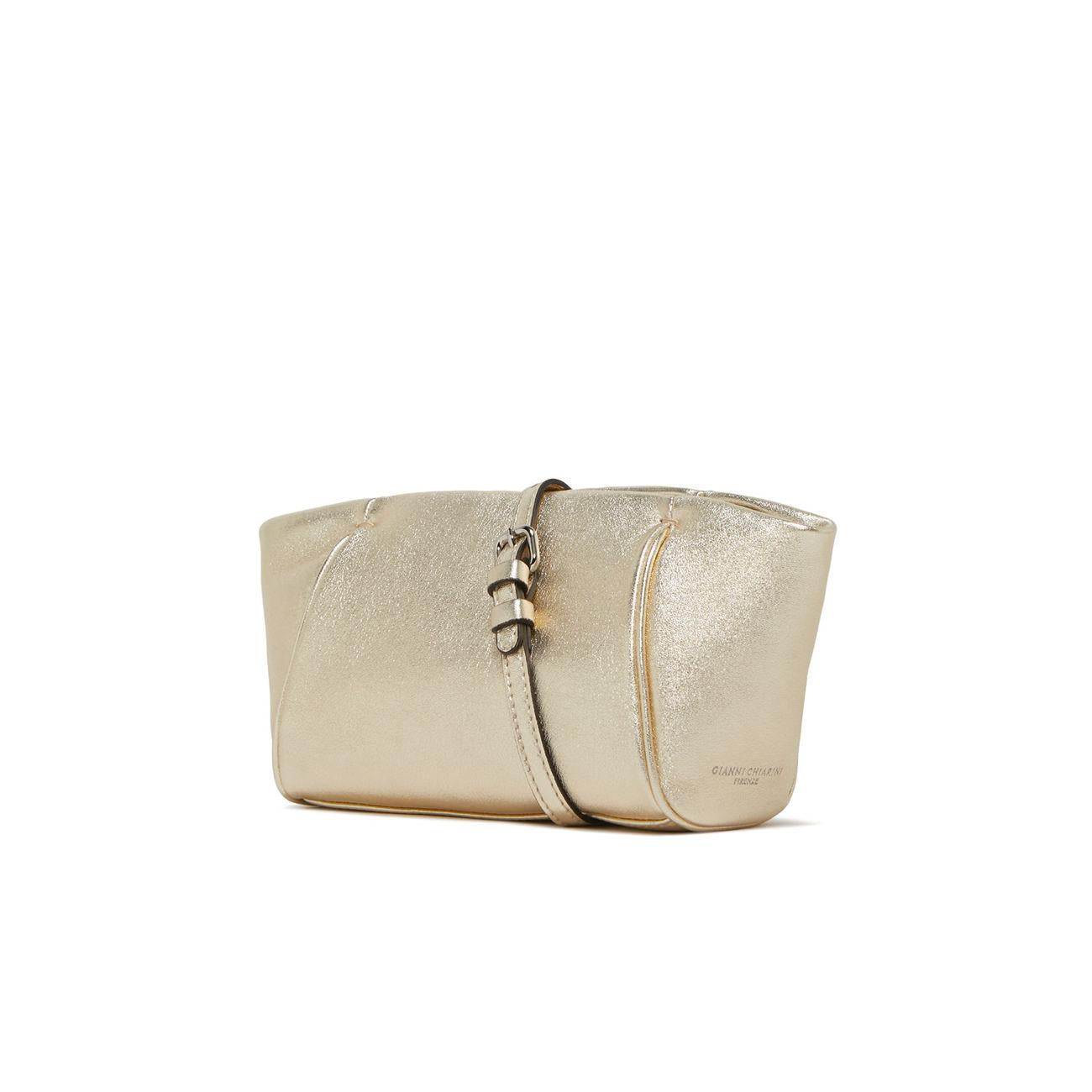 BORSA MARGARITA POUCH PELLE GIANNI CHIARINI BS9594/23PEPLW 571 PLATINO GIANNI CHIARINI 