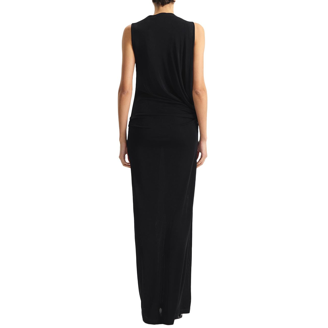Vestito Lungo Con Collo Alto EFW250337 NERO ELEH 